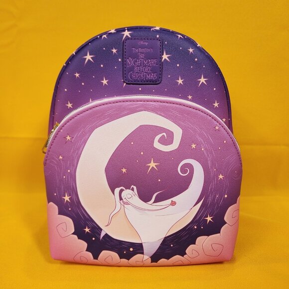 Loungefly The Nightmare Before Christmas Zero Moon Sleeping Mini Backpack NEW - Picture 1 of 11